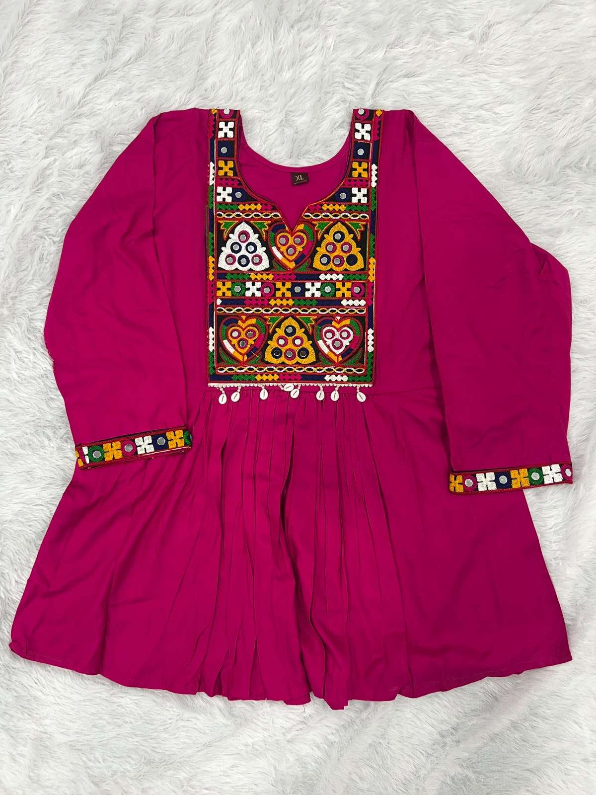 INLI GAMTHI UTSAV RAYON FANCY WORKS LADIES NAVRATRI WEAR LADIES TOP