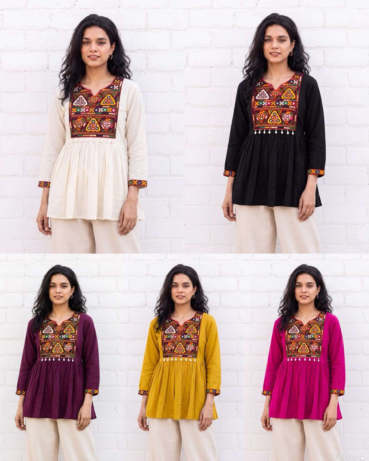 INLI GAMTHI UTSAV RAYON FANCY WORKS LADIES NAVRATRI WEAR LADIES TOP