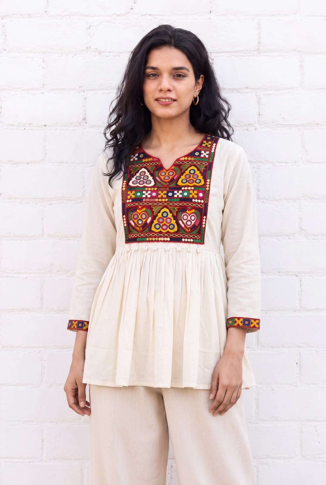 INLI GAMTHI UTSAV RAYON FANCY WORKS LADIES NAVRATRI WEAR LADIES TOP