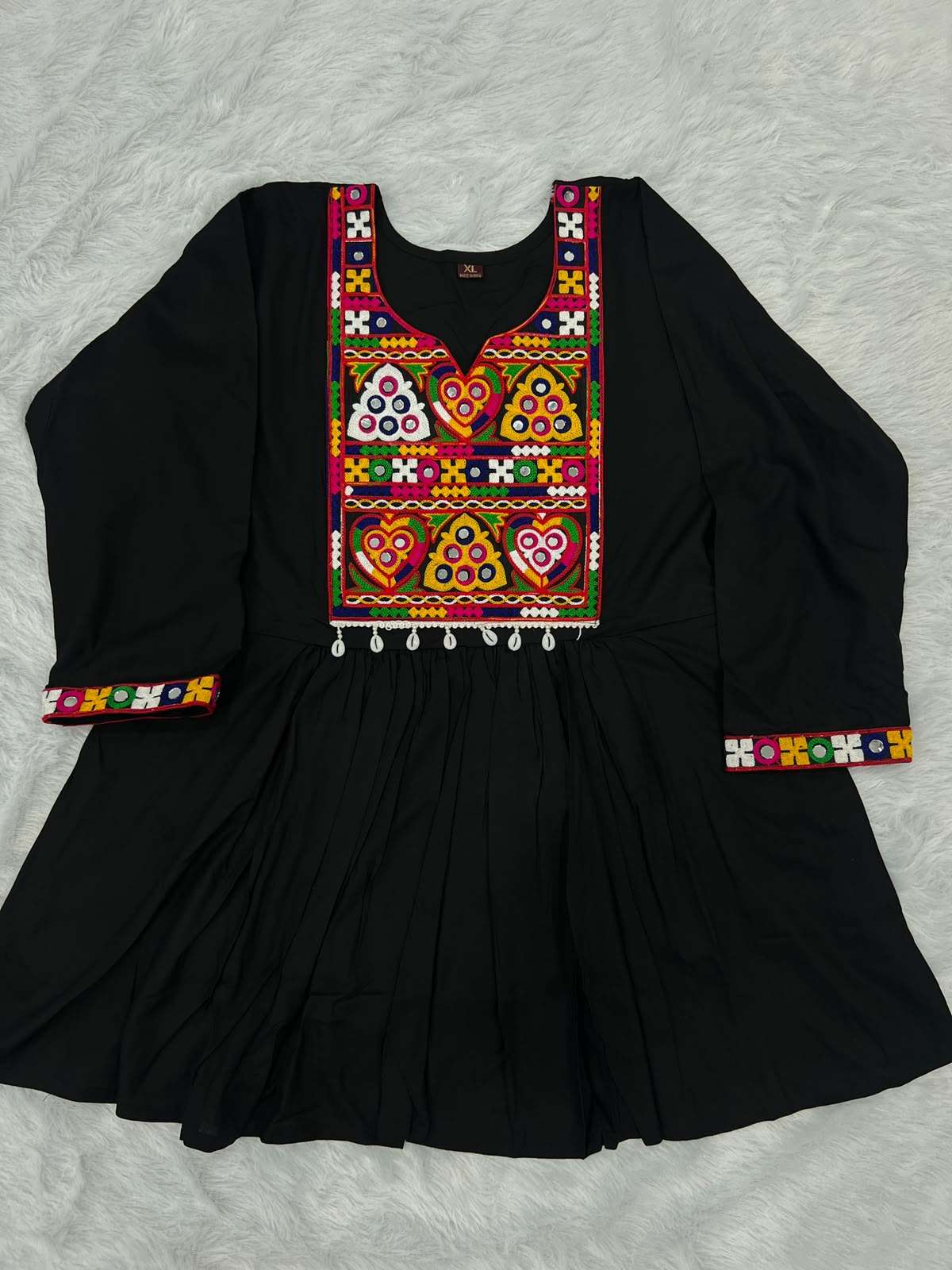 INLI GAMTHI UTSAV RAYON FANCY WORKS LADIES NAVRATRI WEAR LADIES TOP