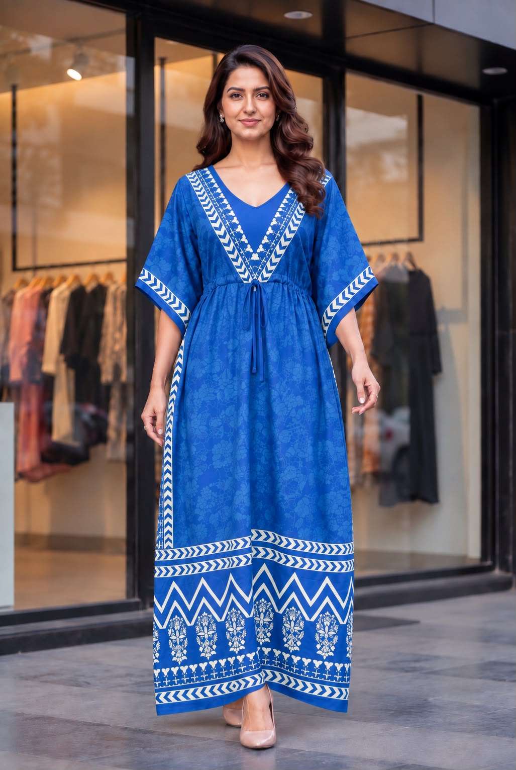 INLI KAFTAN VOL 9.0 CREPE PRINTS FANCY WEAR LONG KAFTAN 