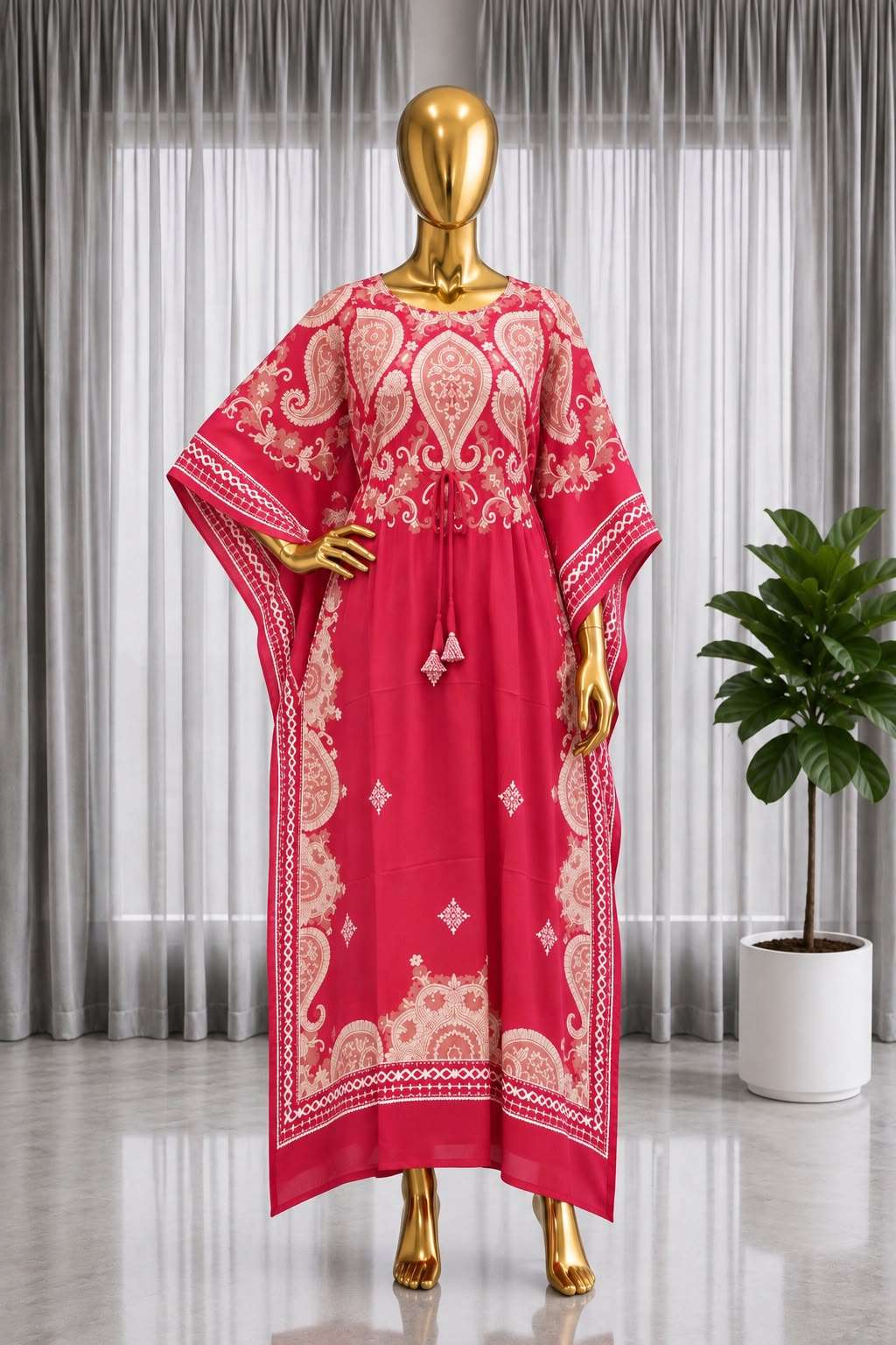 INLI KAFTAN VOL 9.0 CREPE PRINTS FANCY WEAR LONG KAFTAN 