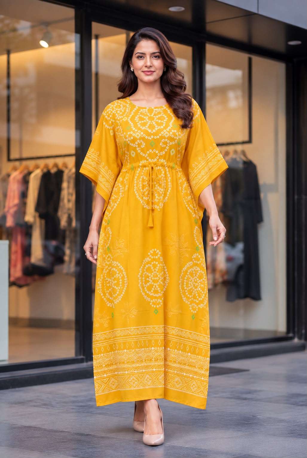 INLI KAFTAN VOL 9.0 CREPE PRINTS FANCY WEAR LONG KAFTAN 