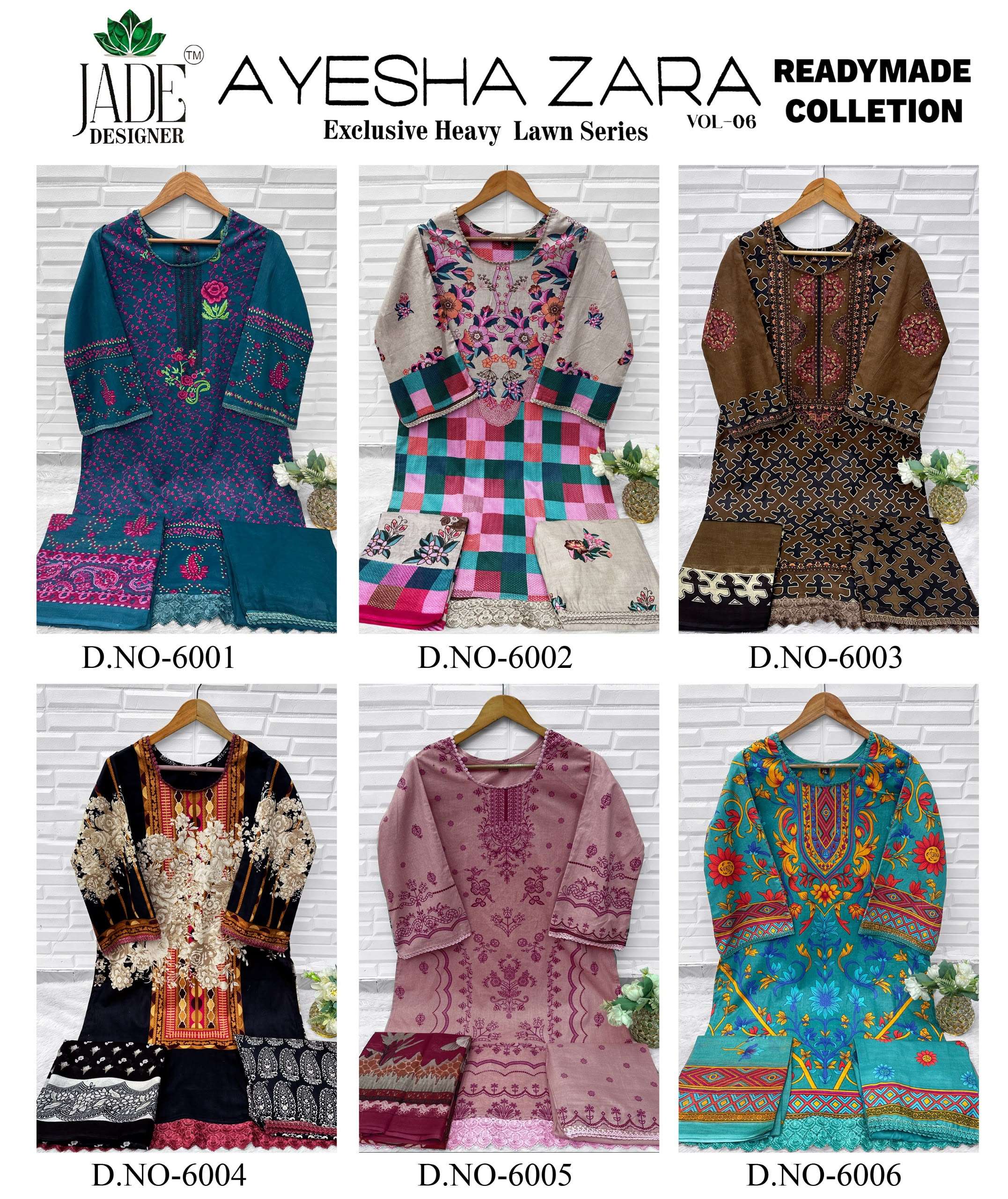 JADE AYESHA ZARA VOL 6 READY MADE COLLECTION