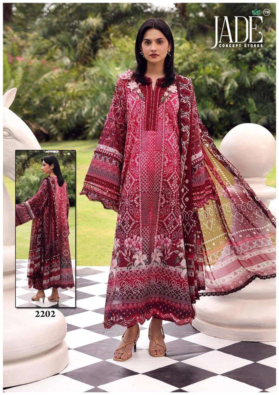JADE BIN SAEED HEAVY COTTON LUXURY COLLECTION VOL 22 COTTON DIGITAL PRINT SALWAR SUIT