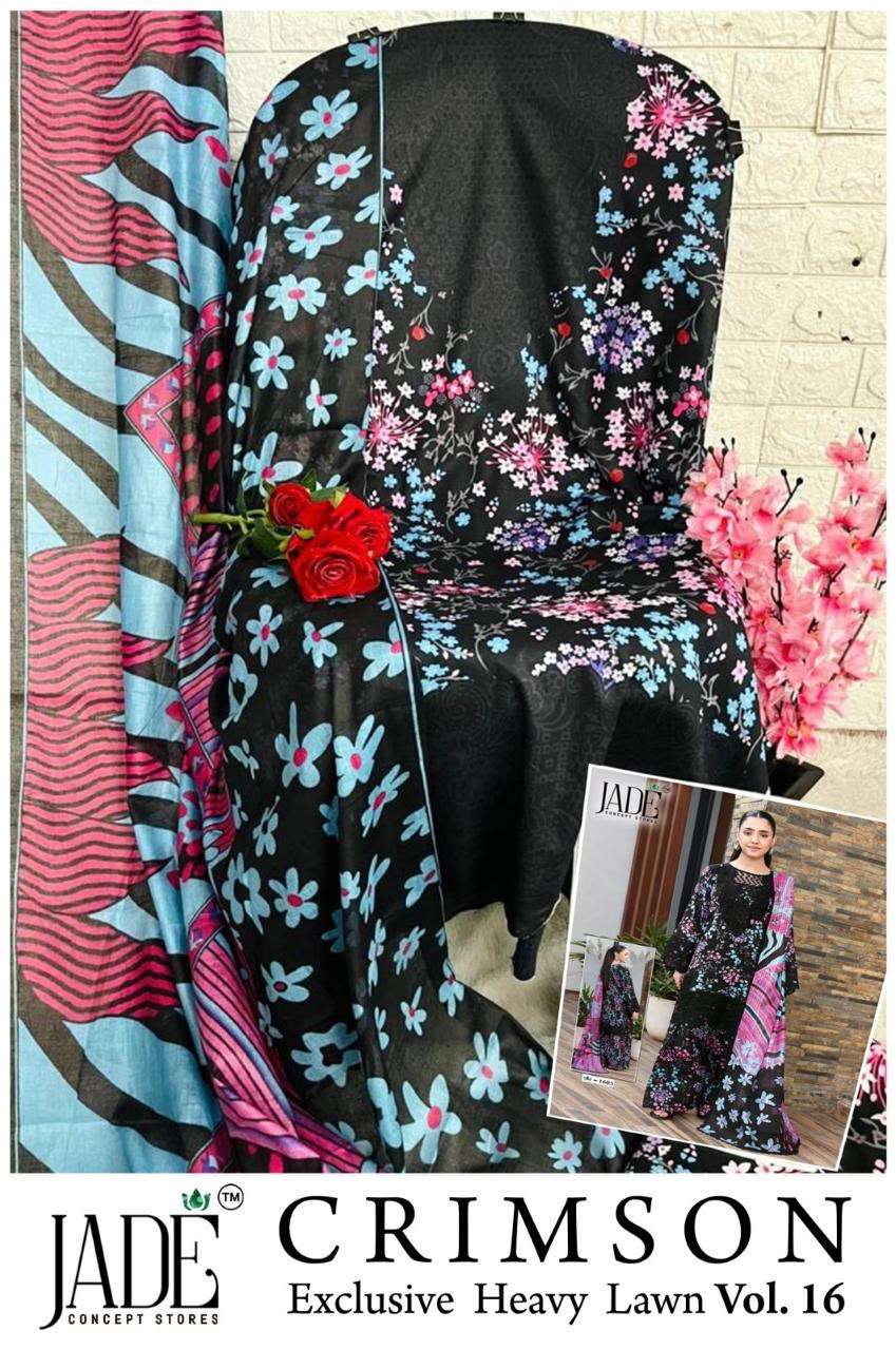 JADE CRIMSON EXCLUSIVE HEAVY LAWN COLLECTION VOL 16 NEW DESIGNS 