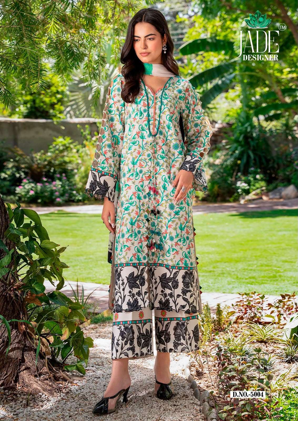 JADE DESIGNER NOOR AHMED VOL 5 LAWN COTTON DIGITAL KARACHI PRINT SALWAR SUIT