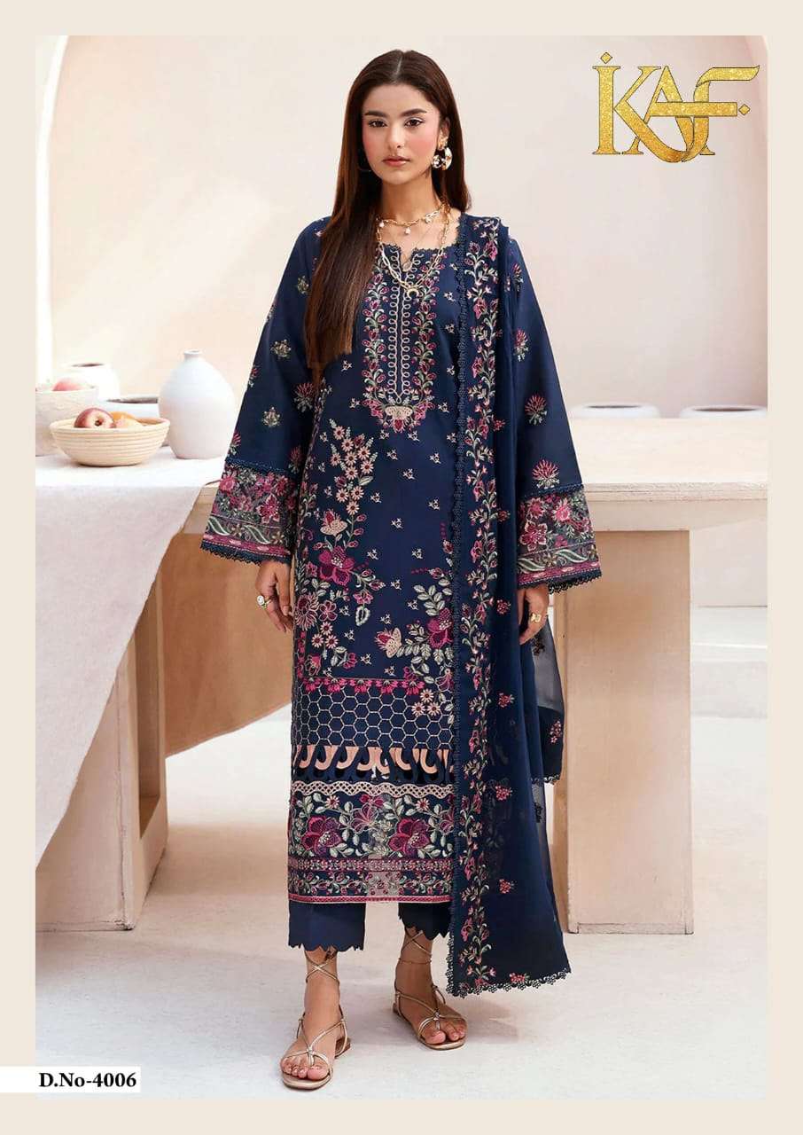 KAF FABRIC EVAYRA GULAAL LUXURY LAWN COLLECTION VOL 4 COTTON DIGITAL PRINT SALWAR SUIT