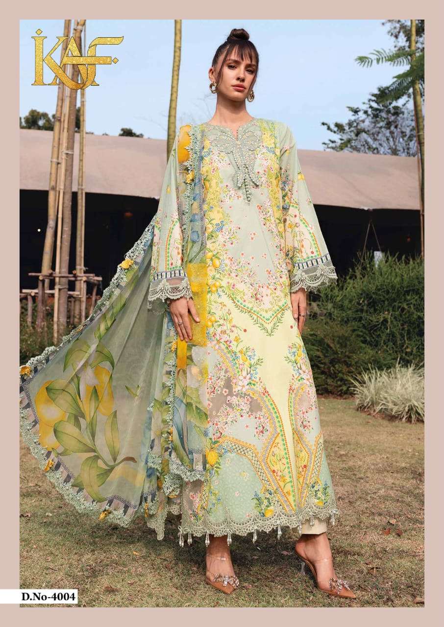 KAF FABRIC EVAYRA GULAAL LUXURY LAWN COLLECTION VOL 4 COTTON DIGITAL PRINT SALWAR SUIT