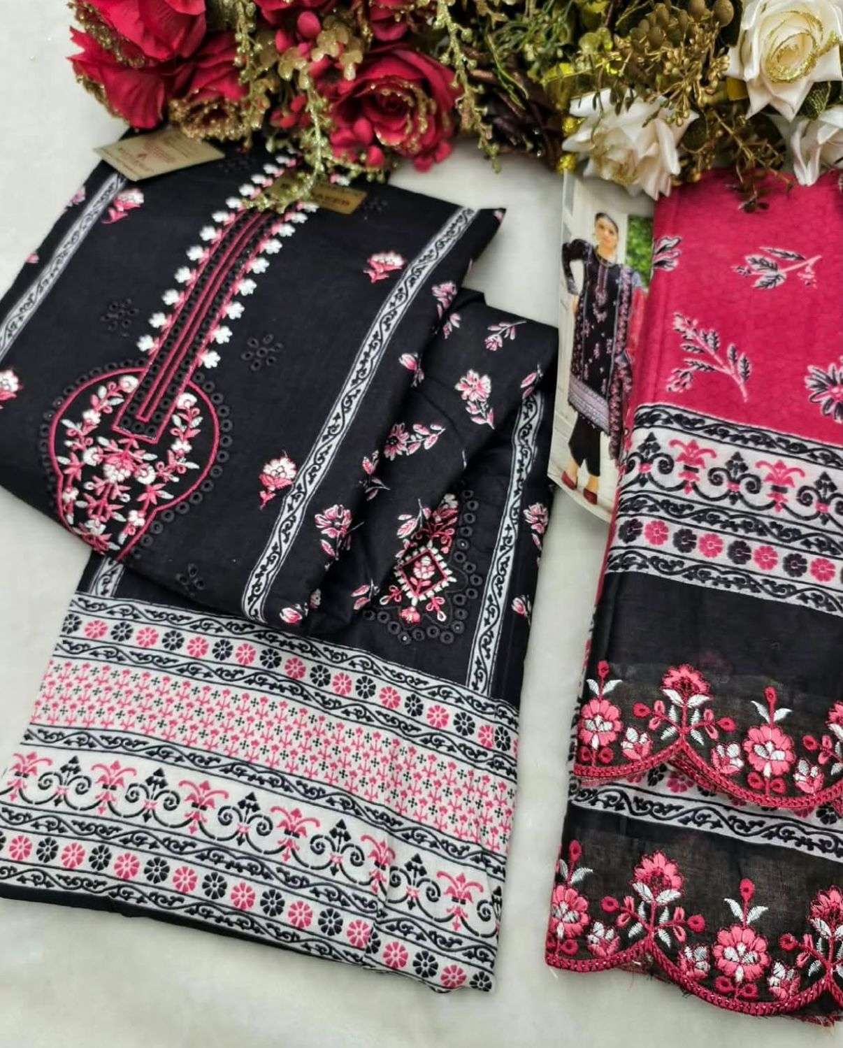 KAVYA‎‎‎ KALA COUTURE BIN SAEED VOL 11 COTTON DIGITAL PRINT WITH FANCY WORK SUIT