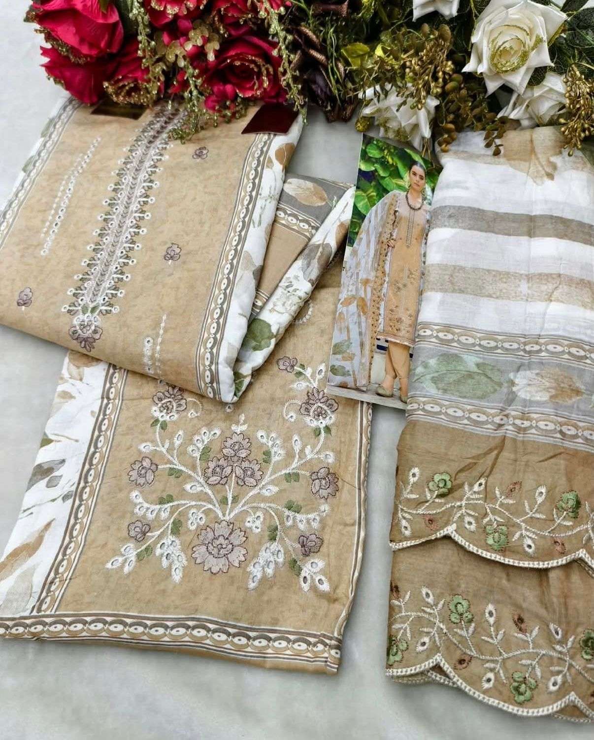 KAVYA‎‎‎ KALA COUTURE BIN SAEED VOL 11 COTTON DIGITAL PRINT WITH FANCY WORK SUIT