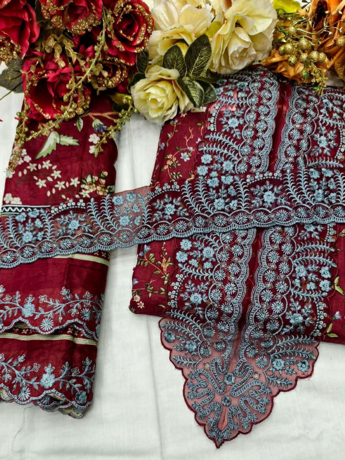 KAVYA KALA COUTURE MAHNOOR LAWN COTTON DIGITAL PRINT WITH FANCY WORK SUIT