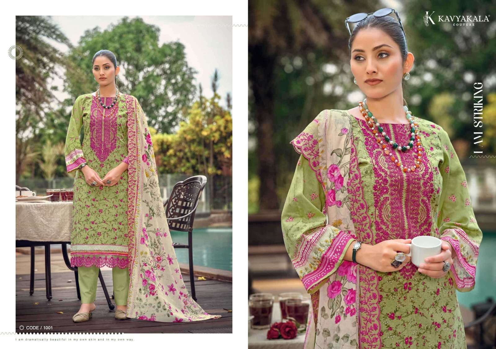 KAVYA KALA COUTURE MAHNOOR LAWN COTTON DIGITAL PRINT WITH FANCY WORK SUIT