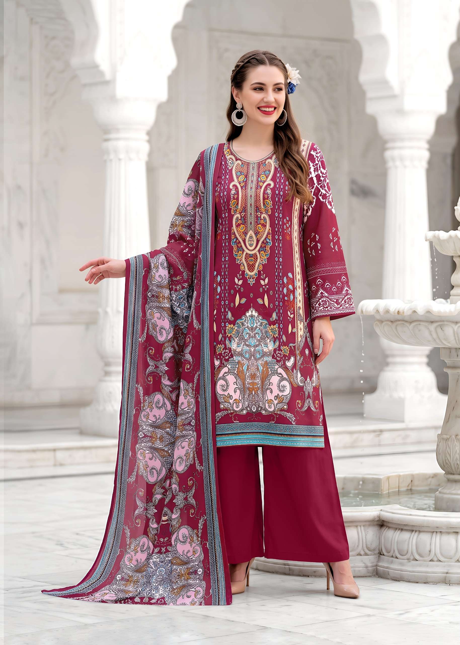 KAVYA‎ KALA COUTURE NAZAKAT COTTON DIGITAL PRINTS SALWAR SUIT 
