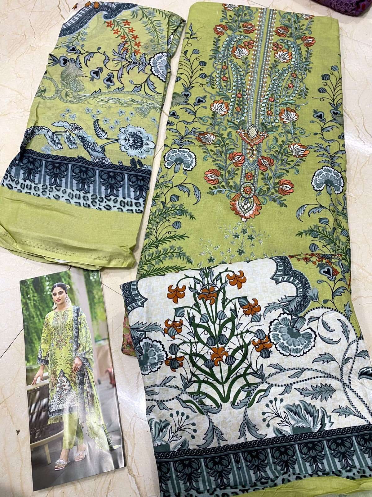 KAVYA‎‎ KALA COUTURE RIHAANA VOL 17 LAWN COTTON WITH‎ EMBROIDERY WORK SUIT
