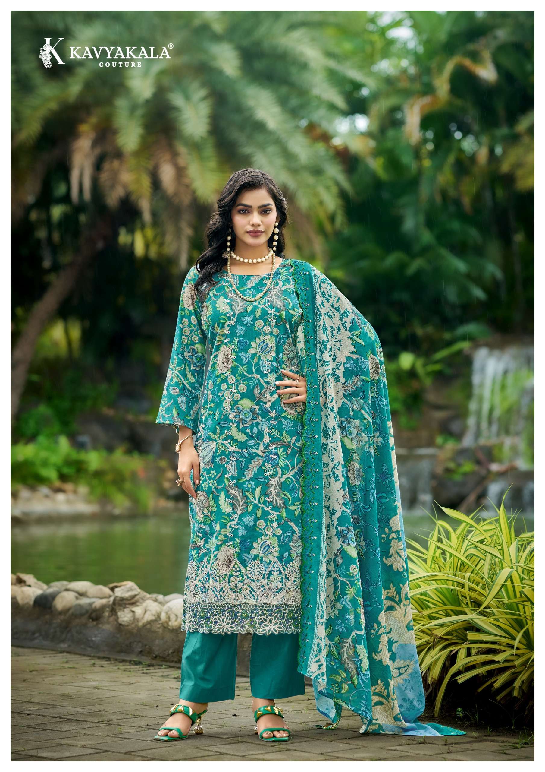 KAVYA KALA NIRMOHI VOL 5 LAWN COTTON DIGITAL PRINTS WITH WORKS SUIT