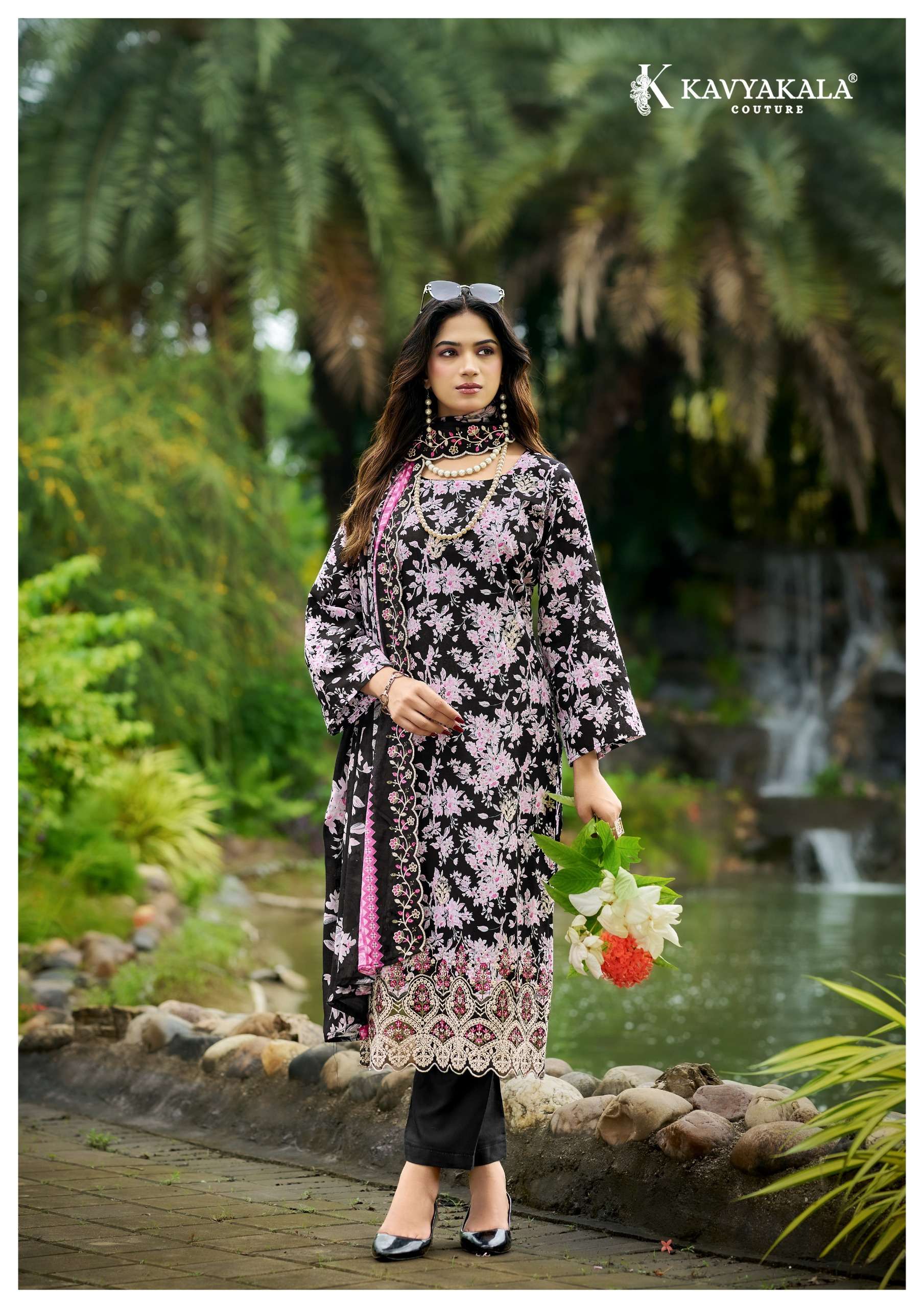 KAVYA KALA NIRMOHI VOL 5 LAWN COTTON DIGITAL PRINTS WITH WORKS SUIT