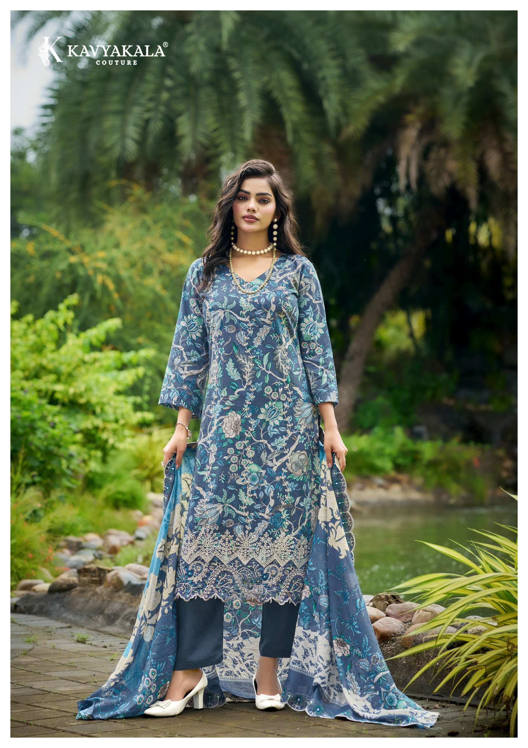 KAVYA KALA NIRMOHI VOL 5 LAWN COTTON DIGITAL PRINTS WITH WORKS SUIT