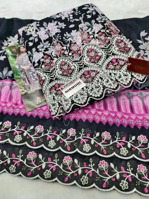KAVYA KALA NIRMOHI VOL 5 LAWN COTTON DIGITAL PRINTS WITH WORKS SUIT