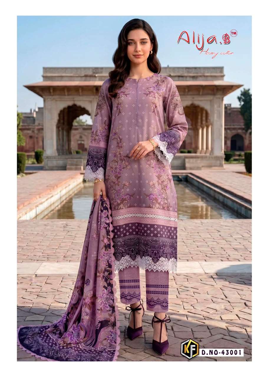 KEVAL FAB ALIJA B VOL 43 LAWN COTTON DIGITAL PRINT SALWAR SUIT 