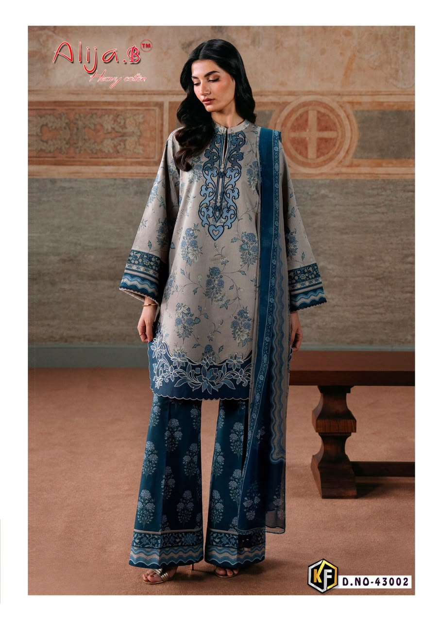 KEVAL FAB ALIJA B VOL 43 LAWN COTTON DIGITAL PRINT SALWAR SUIT 