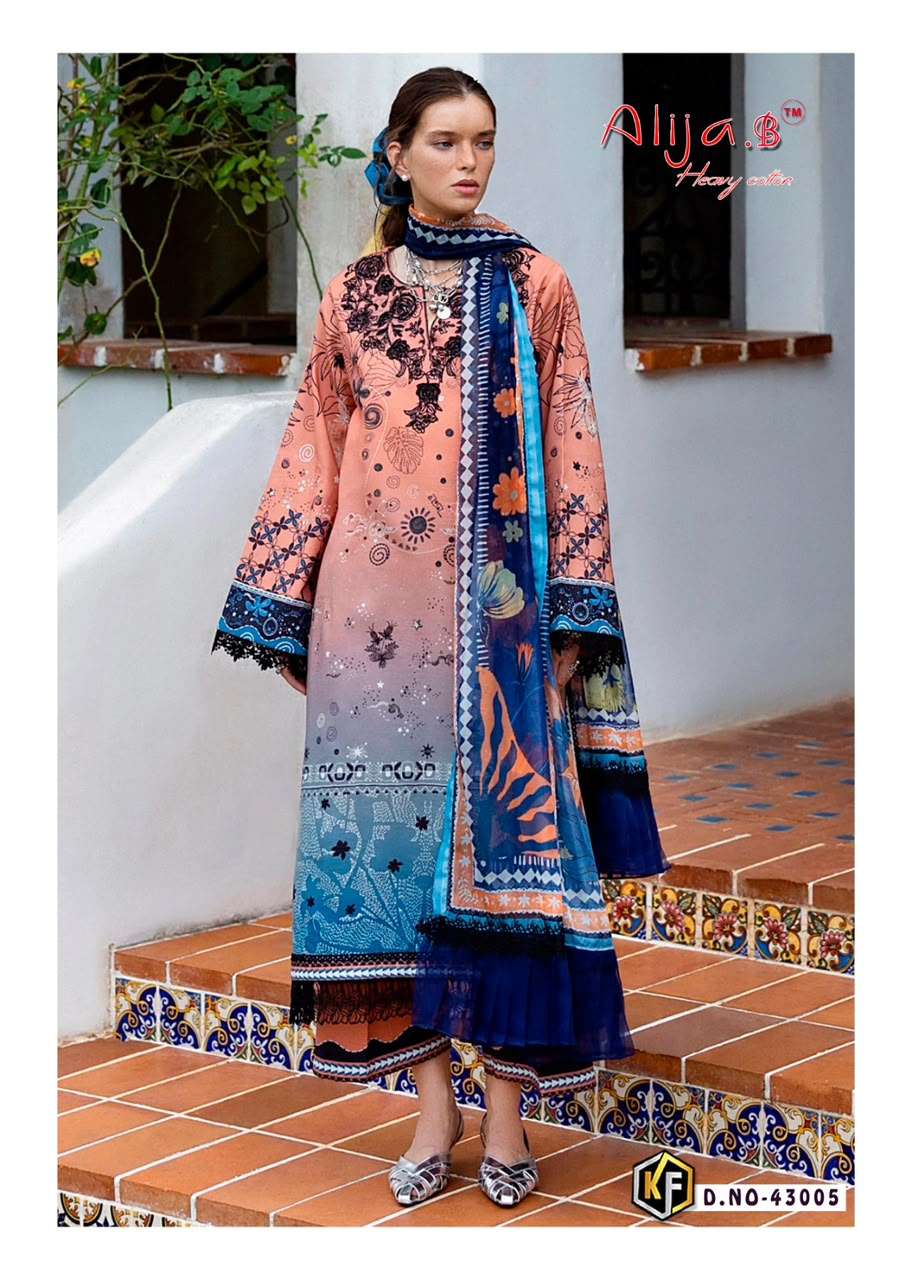 KEVAL FAB ALIJA B VOL 43 LAWN COTTON DIGITAL PRINT SALWAR SUIT 