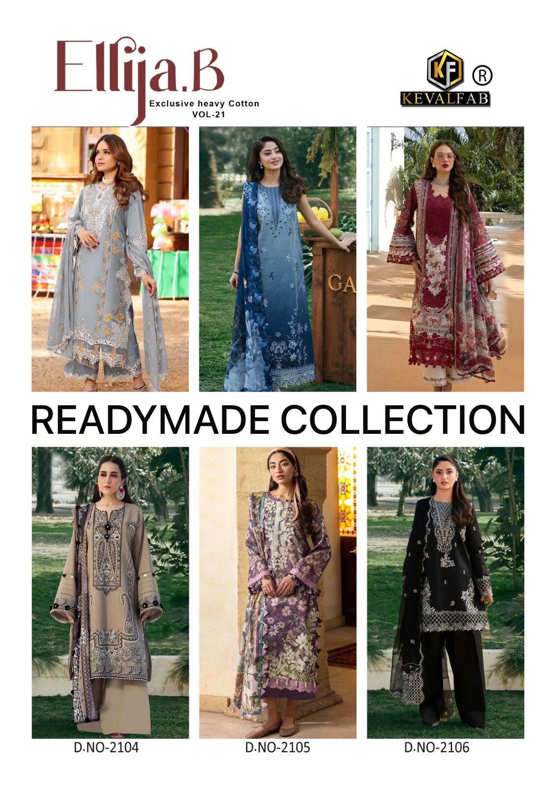 KEVAL FAB ELLIJA B VOL 21 READY MADE COLLECTION