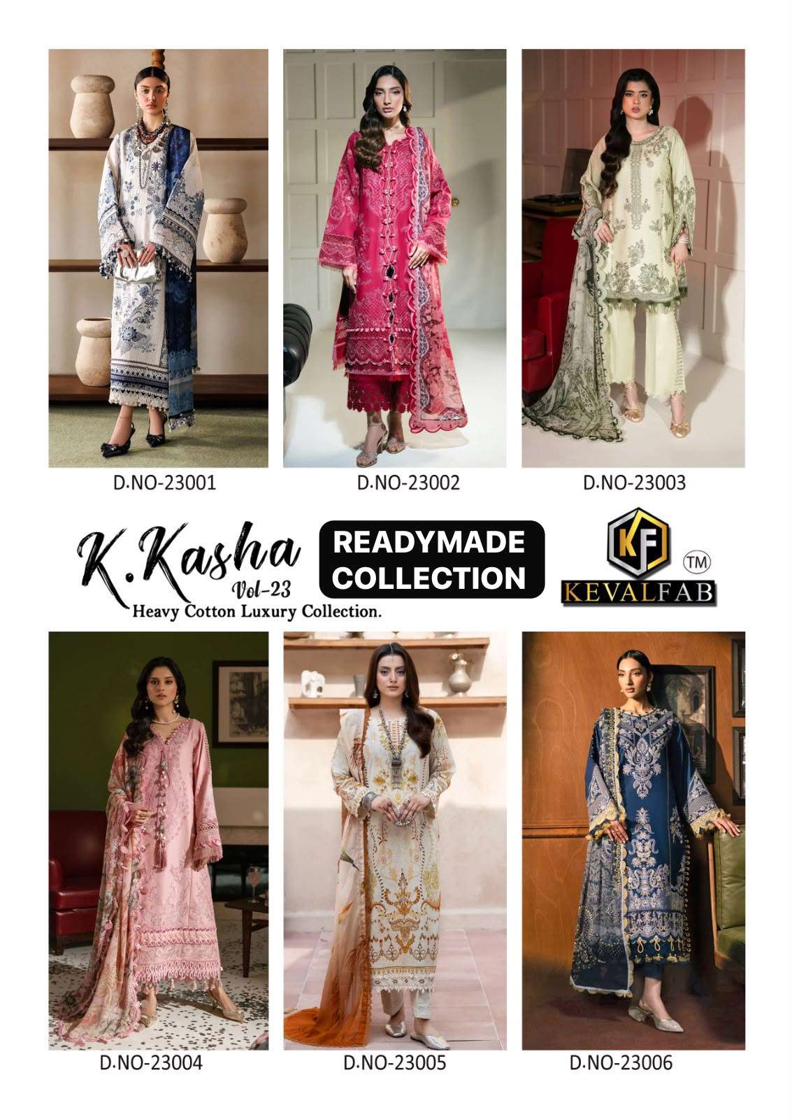 KEVAL FAB K KASHA VOL 23 READY MADE COLLECTION 