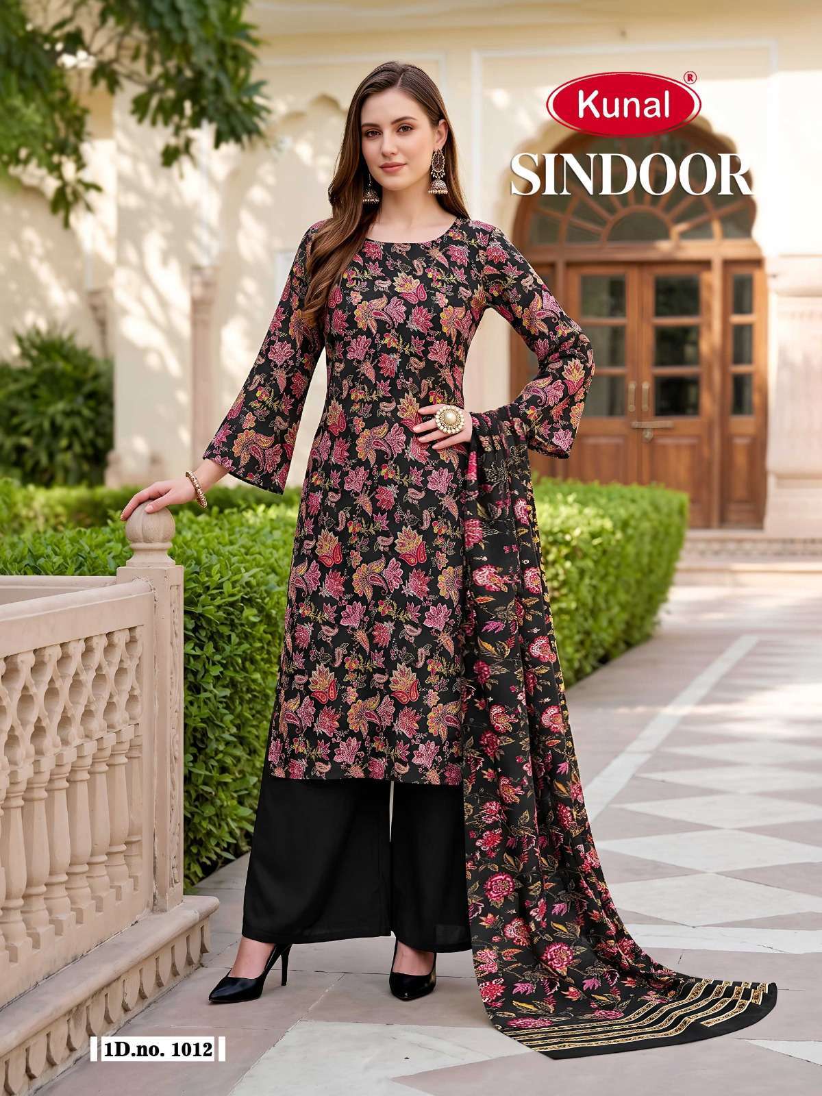 KUNAL FASHIONS SINDOOR HEAVY SOFT COTTON PRINTED DRESS MATERIAL 
