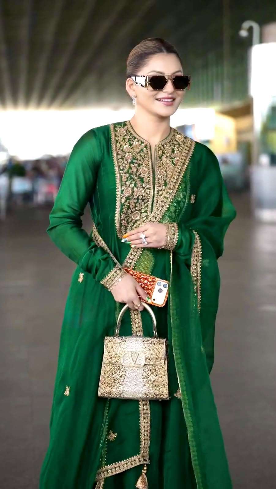 LADY LOOK 057 SILK SEQUENCE EMBROIDERY DESIGNER ANARKALI GOWN BOTTOM AND DUPATTA SET 
