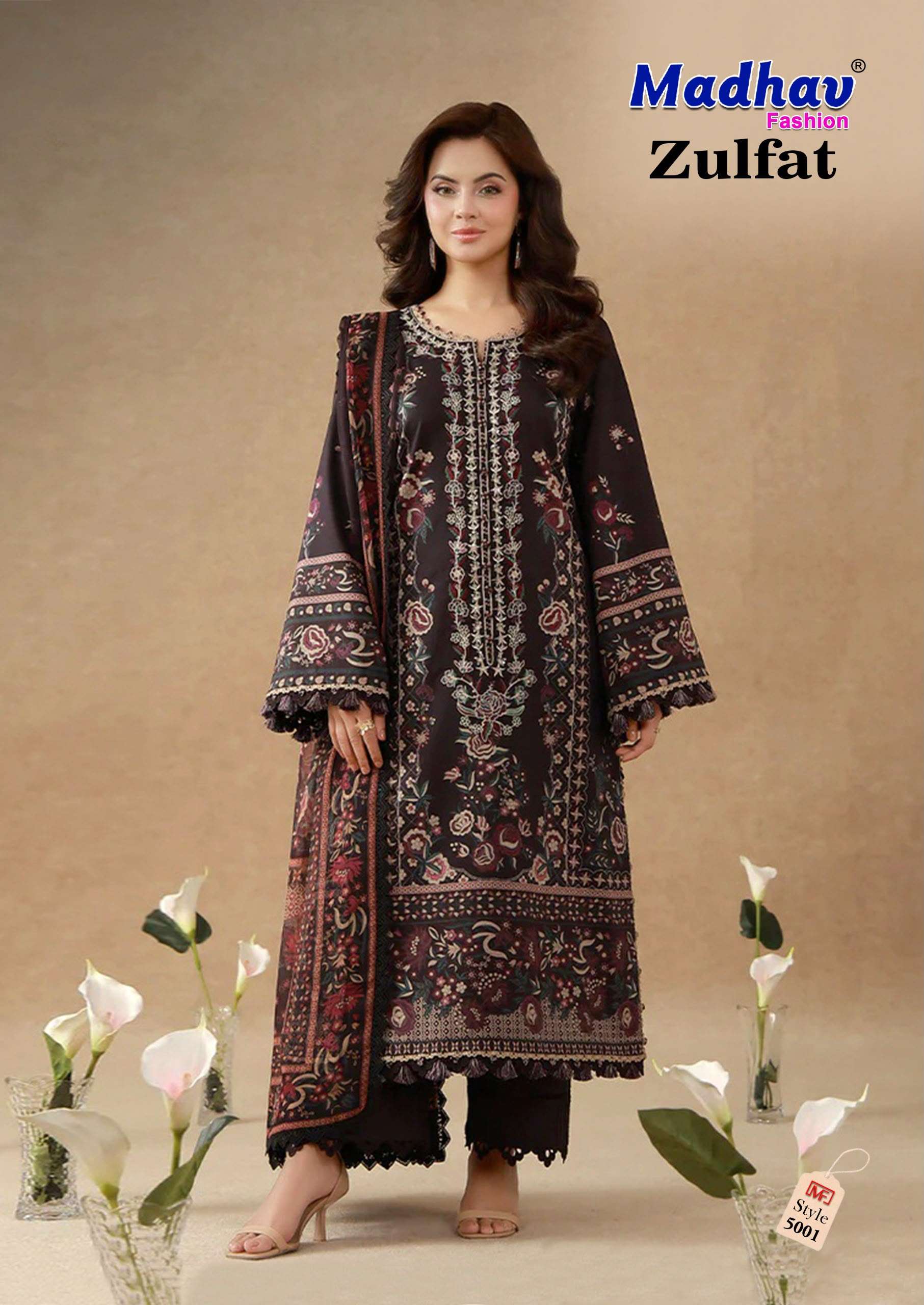 MADHAV FASHION ZULFAT VOL 5 LAWN COTTON DIGITAL PRINTS SALWAR SUIT