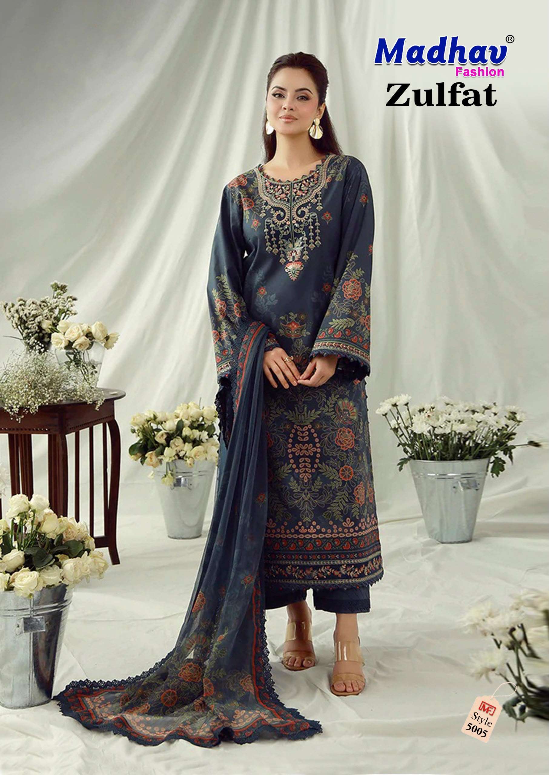 MADHAV FASHION ZULFAT VOL 5 LAWN COTTON DIGITAL PRINTS SALWAR SUIT