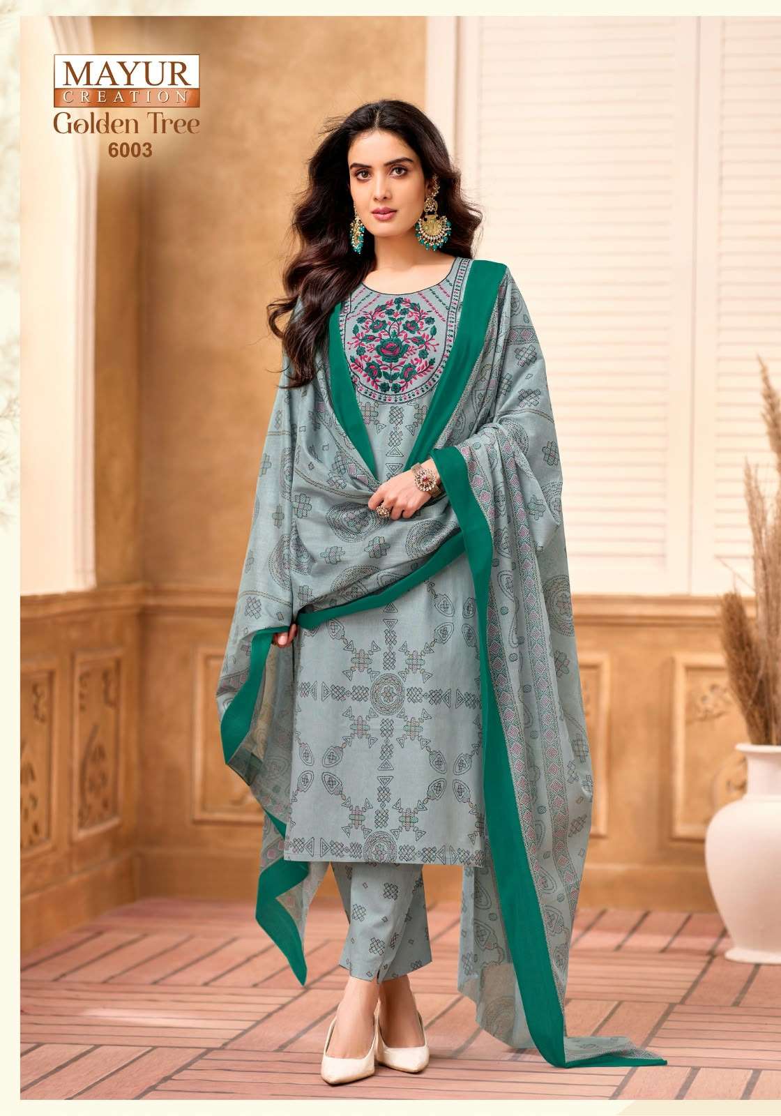 MAYUR CREATION GOLDEN TREE VOL 6 COTTON PRINTED READY MADE LADIES SUIT