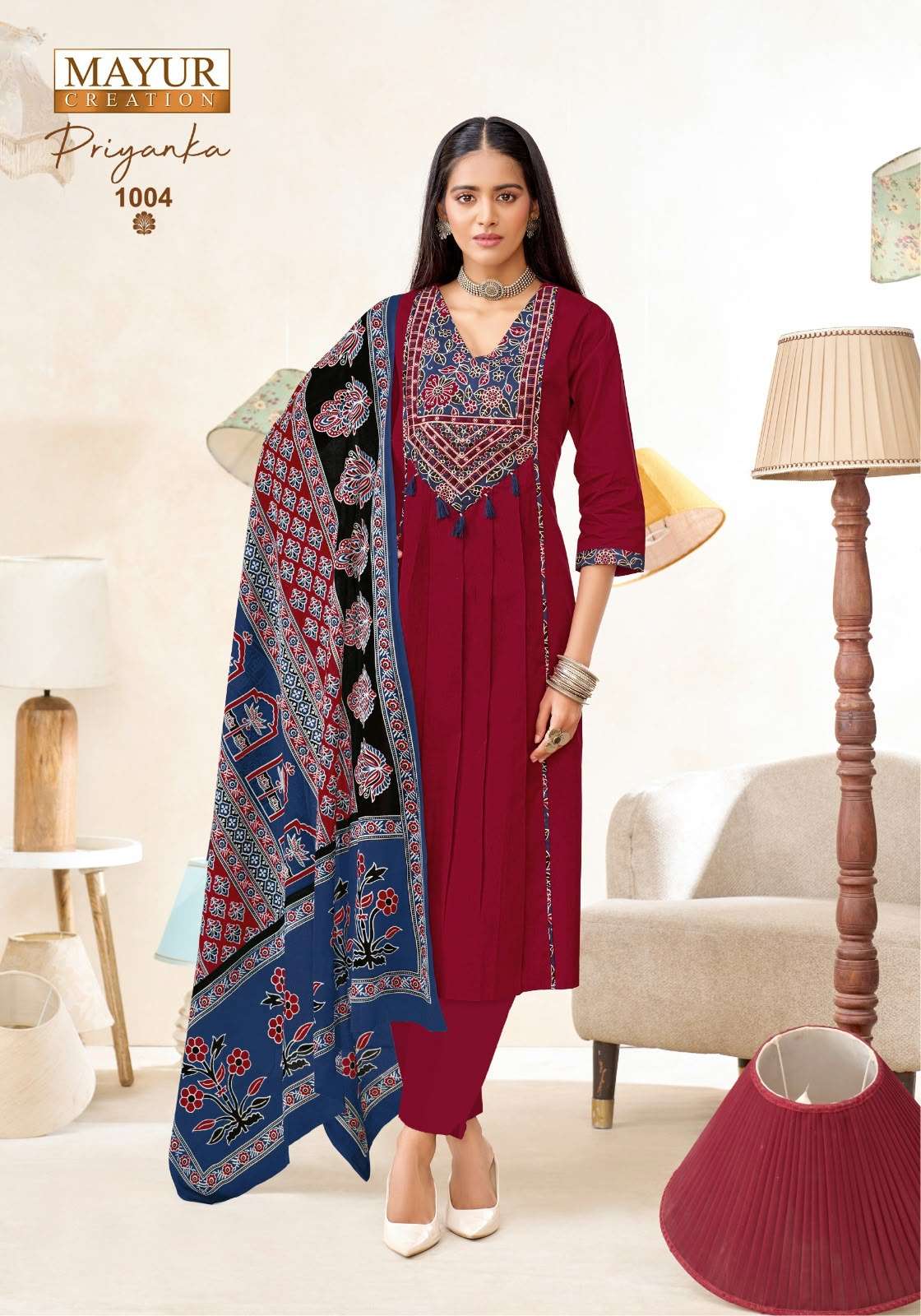 MAYUR CREATION PRIYANKA VOL 1 KUTCHI COTTON READY MADE LADIES SUIT