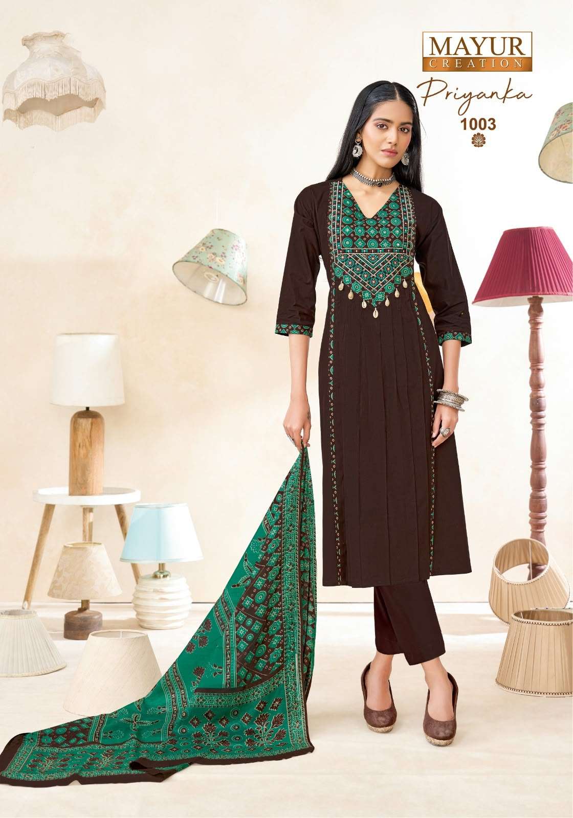 MAYUR CREATION PRIYANKA VOL 1 KUTCHI COTTON READY MADE LADIES SUIT