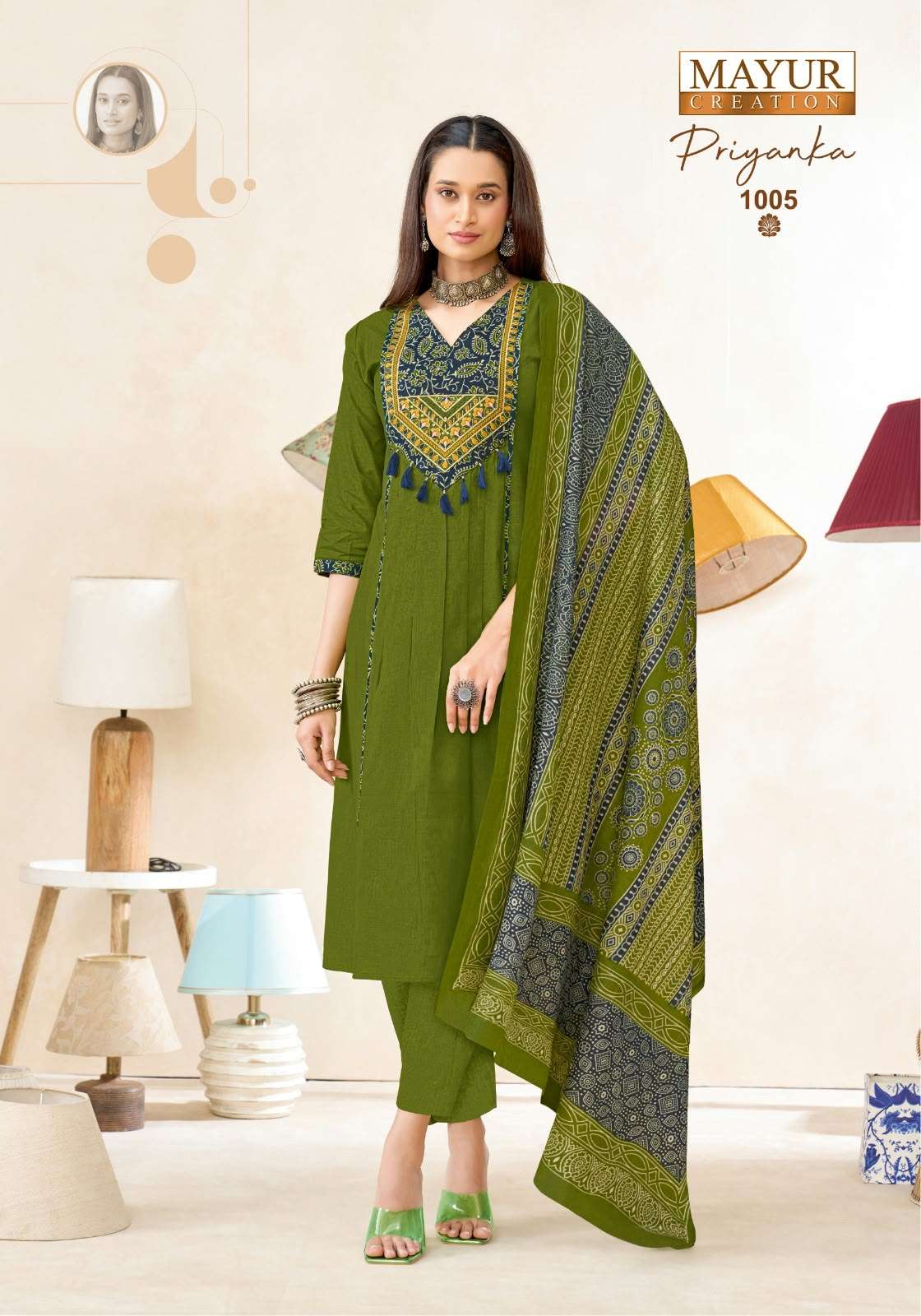 MAYUR CREATION PRIYANKA VOL 1 KUTCHI COTTON READY MADE LADIES SUIT