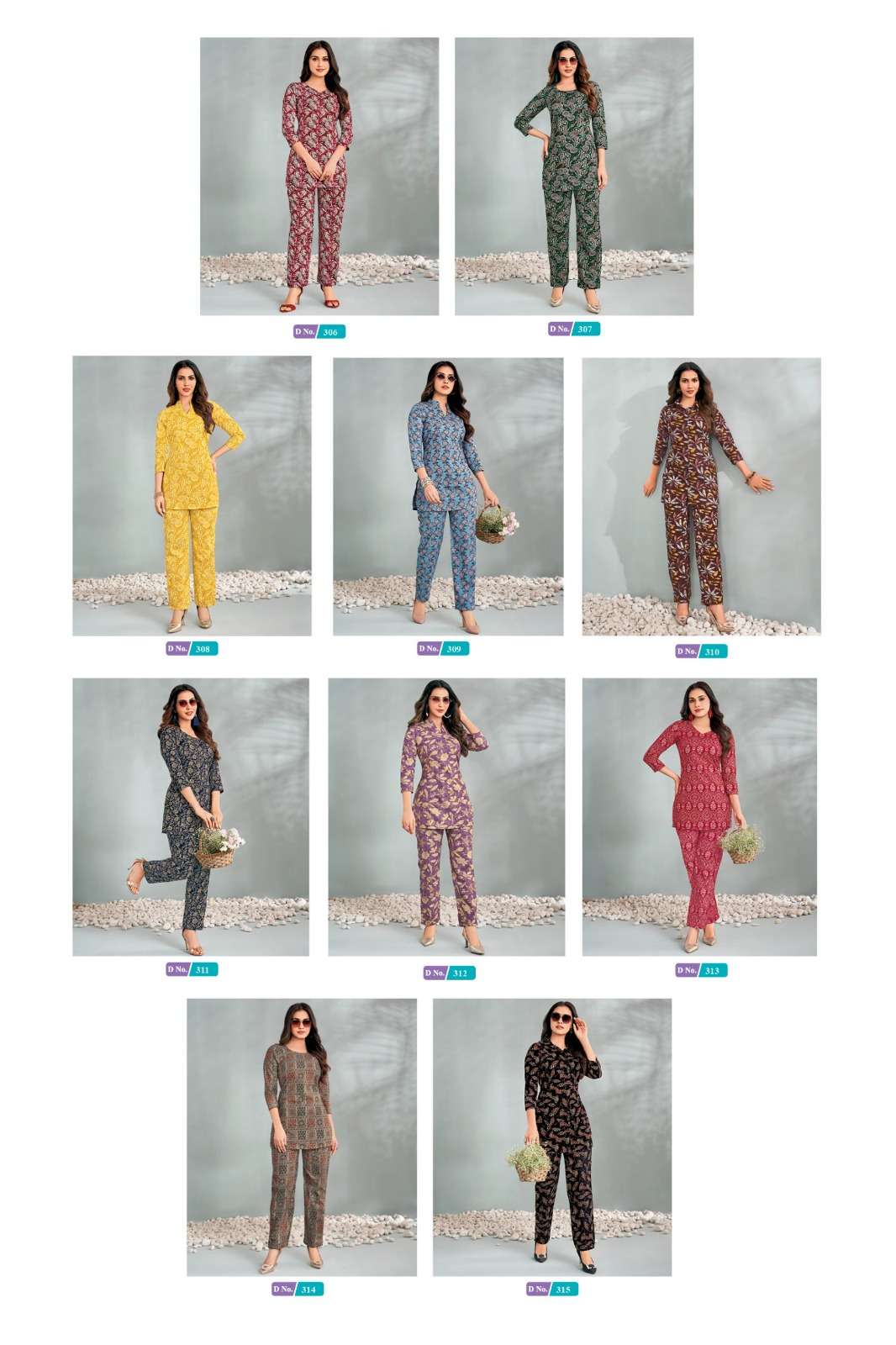 MCM LIFESTYLE TAANVI VOL 3 COTTON PRINT FANCY LADIES TOP WITH PANT PAIR 