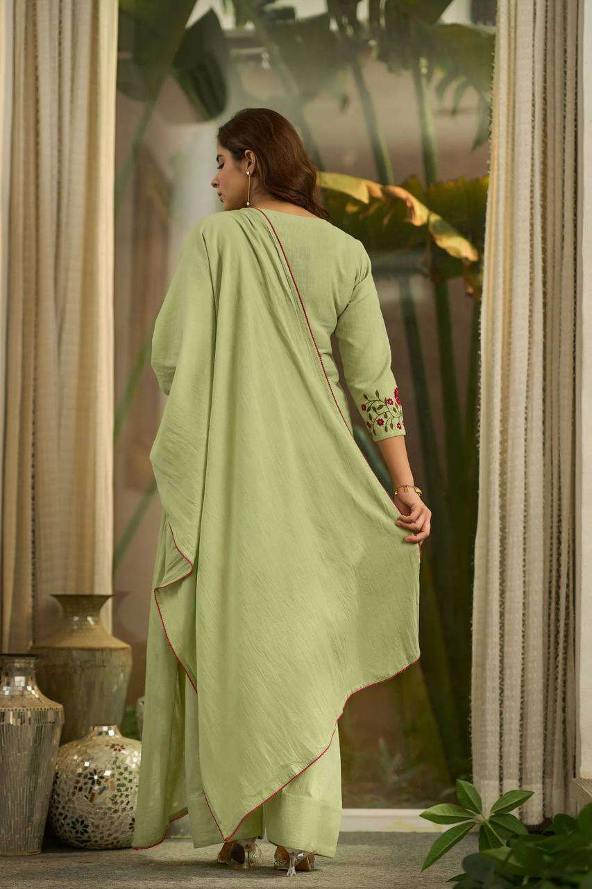 MD 3109 COTTON PREETY WORK LOOK DESIGNER LADIES PARTY WEAR LADIES SUIT