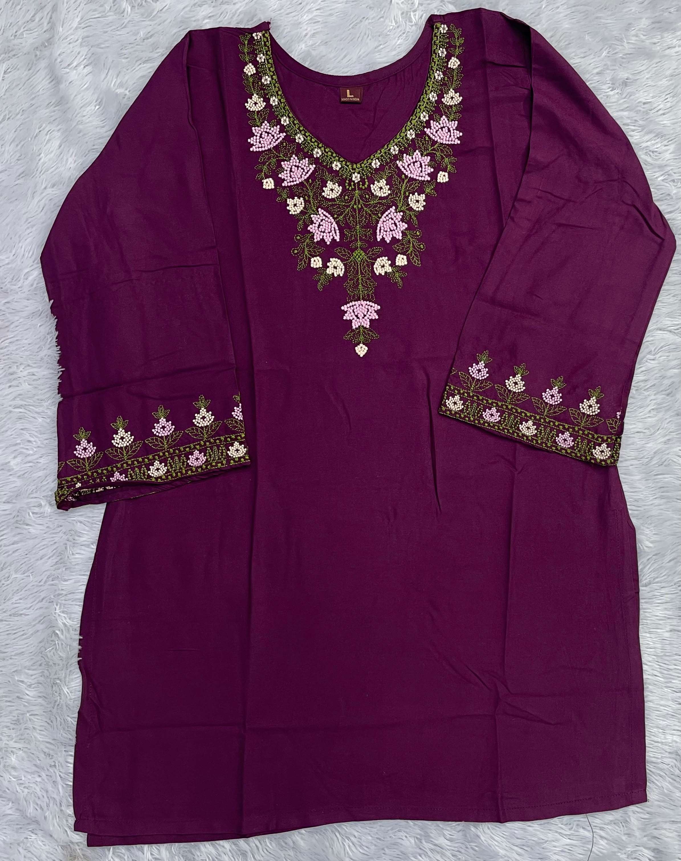 MF MINIMALIST COLLECTION RAYON FANCY PREETY LOOKS WORK LADIES TOP WITH PLAZZO PAIR 
