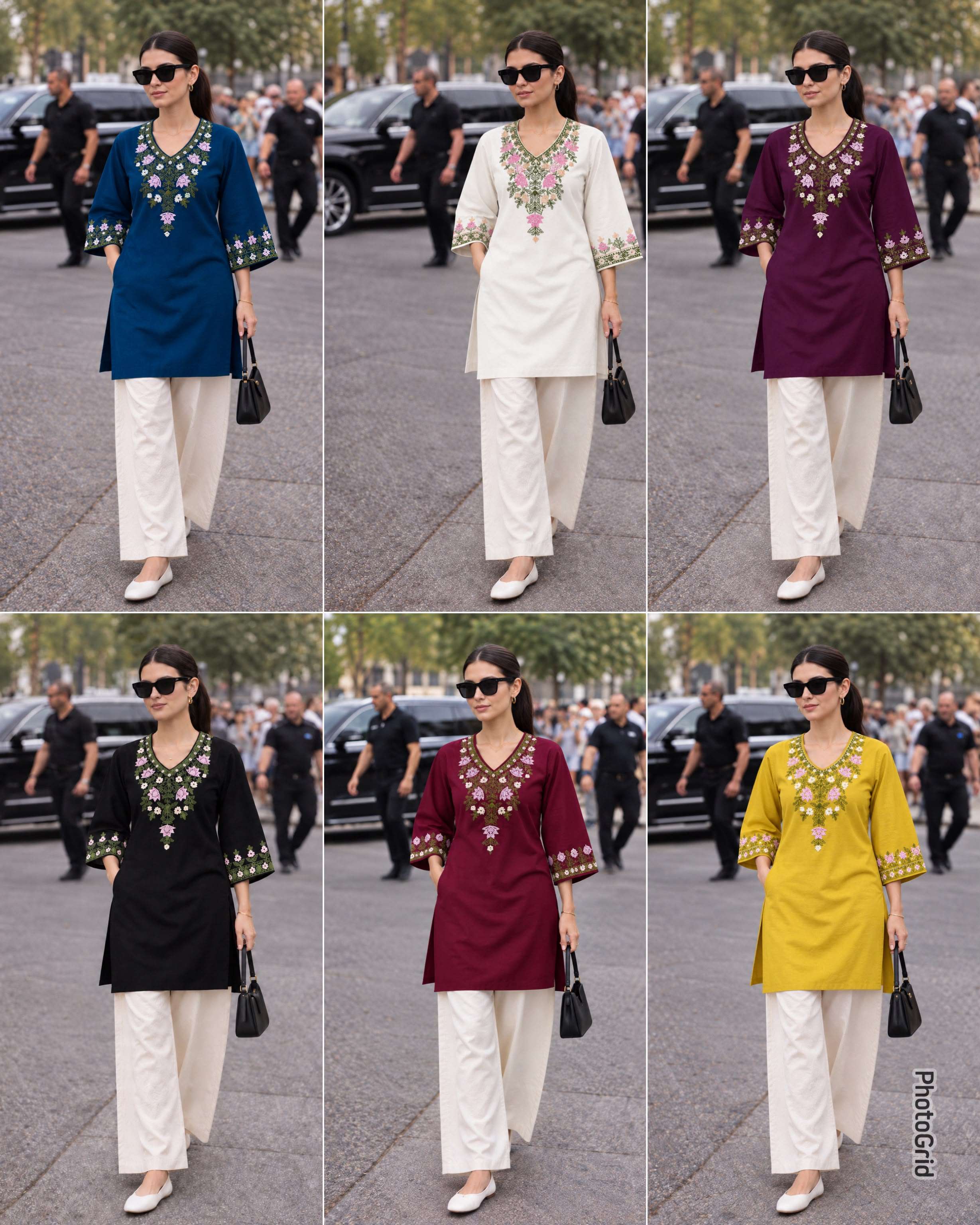 MF MINIMALIST COLLECTION RAYON FANCY PREETY LOOKS WORK LADIES TOP WITH PLAZZO PAIR 