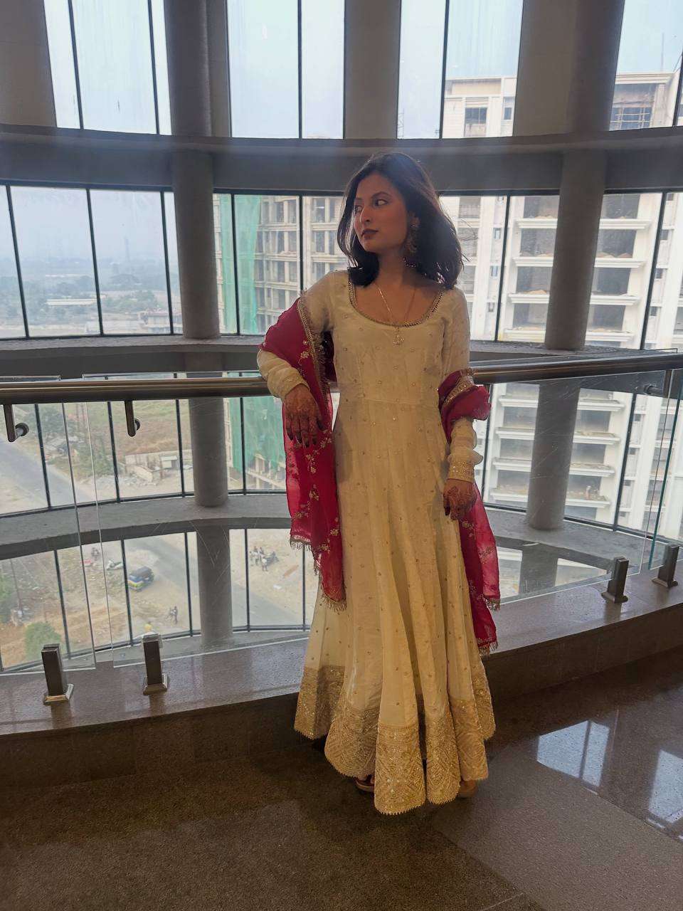 NSR 915 SILK HEAVY SEQUENCE EMBROIDERY DESIGNER WORK PARTY WEAR GOWN DRESS