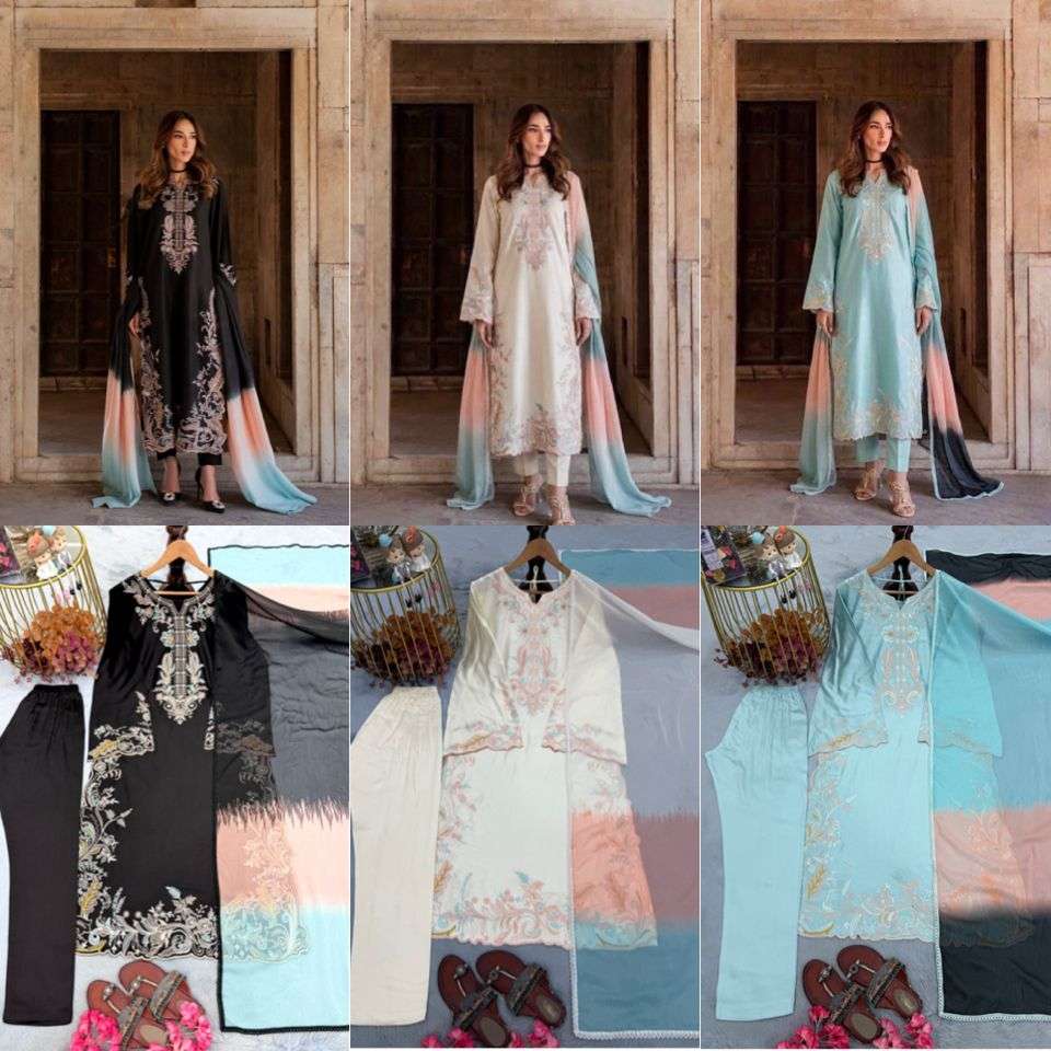 PD 1158 RAYON BEAUTIFUL DESIGNER LOOK PARTY WEAR LADIES SUIT