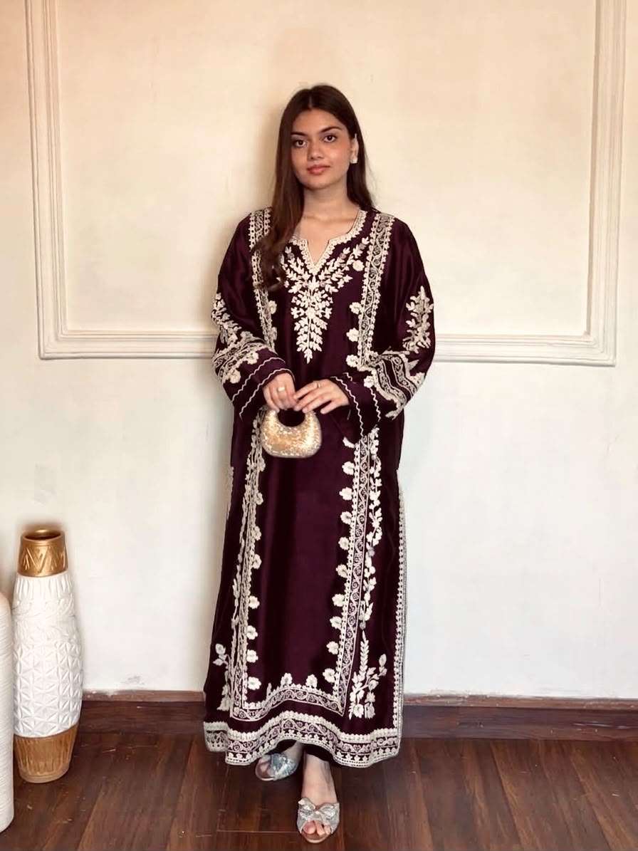 PD 1169 SATIN BEAUTIFUL DESIGNER LOOK PAKISTANI STYLE FUNCTION WEAR SUIT