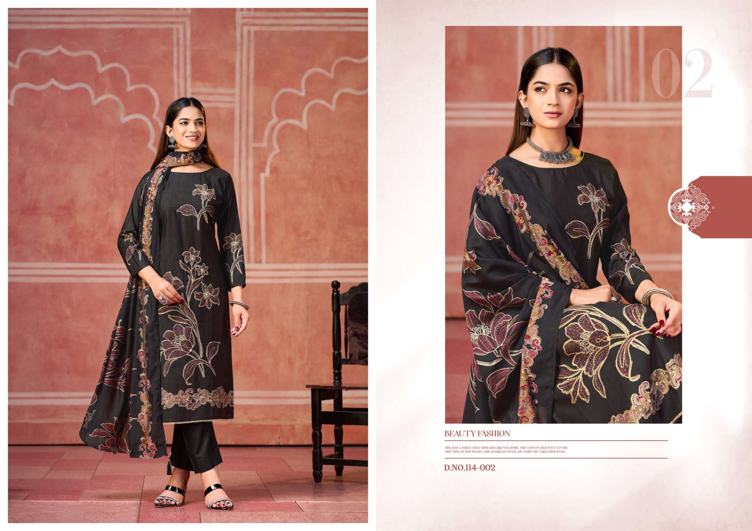 RADHIKA FASHION AZARA CLASSIC TOUCH VOL 3 VISCOSE FANCY WORKS SUIT