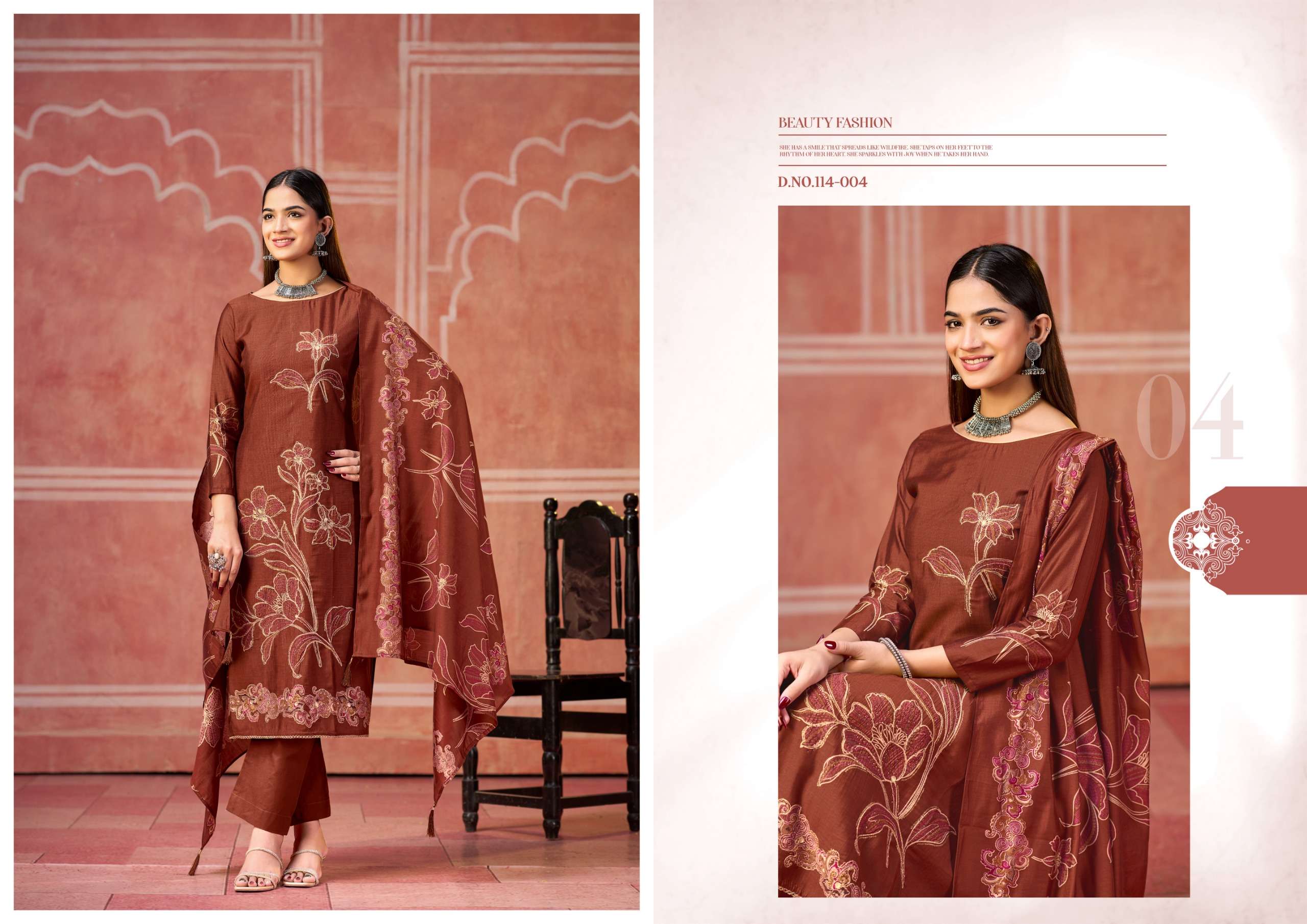 RADHIKA FASHION AZARA CLASSIC TOUCH VOL 3 VISCOSE FANCY WORKS SUIT