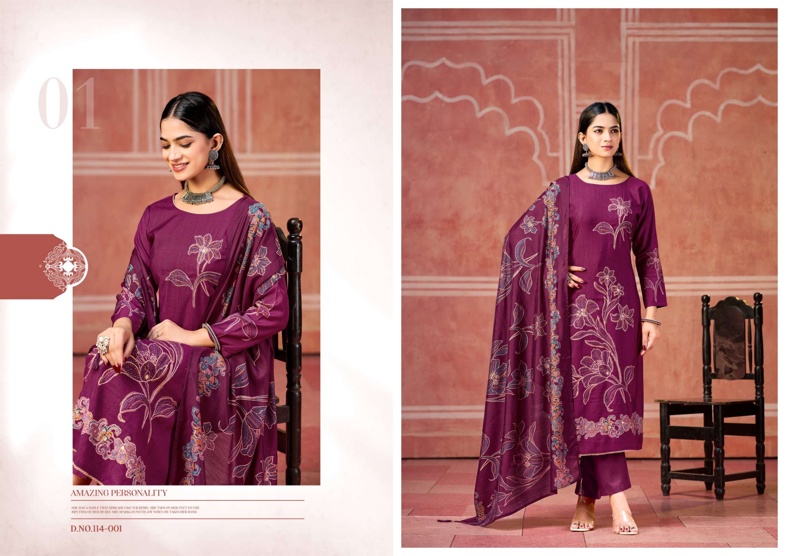 RADHIKA FASHION AZARA CLASSIC TOUCH VOL 3 VISCOSE FANCY WORKS SUIT