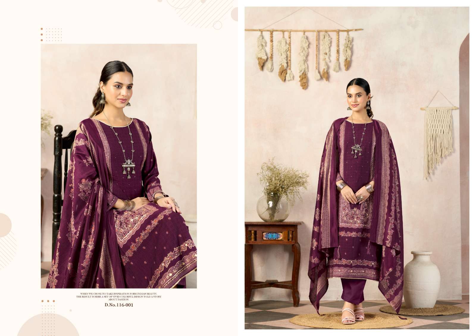 RADHIKA FASHION AZARA CLASSIC TOUCH VOL 5 VISCOSE FANCY WORKS LADIES SUIT
