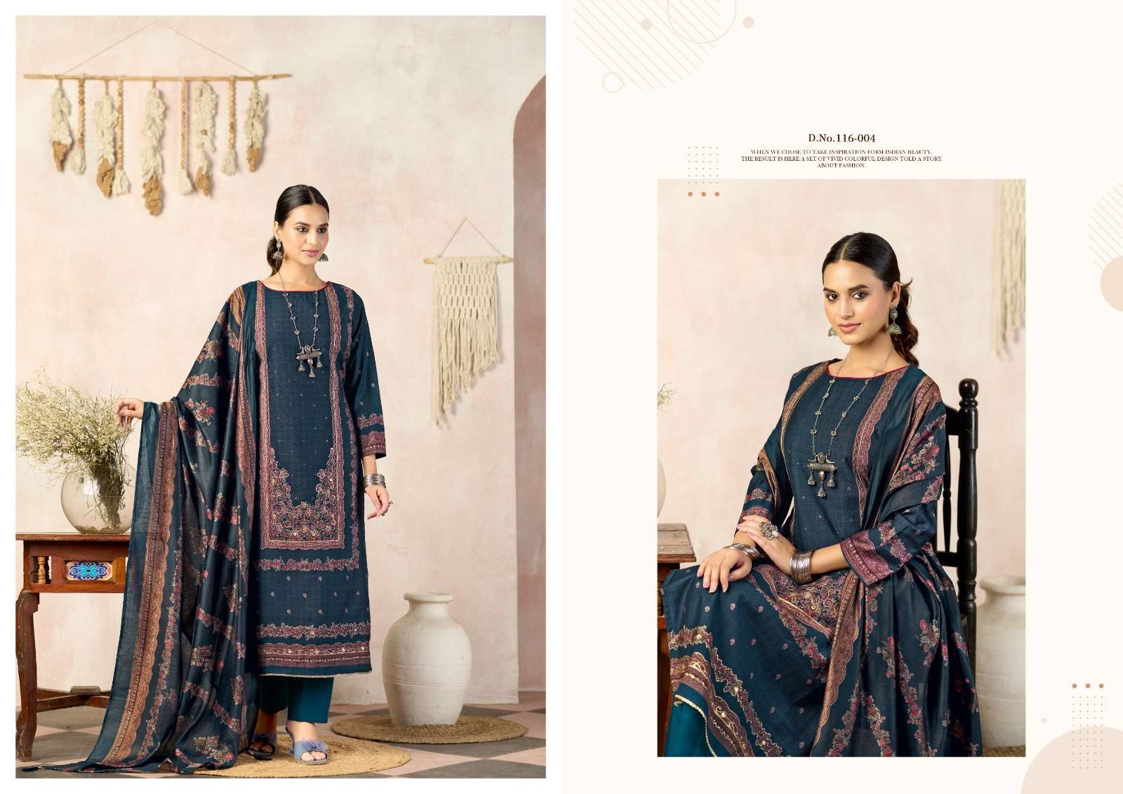 RADHIKA FASHION AZARA CLASSIC TOUCH VOL 5 VISCOSE FANCY WORKS LADIES SUIT