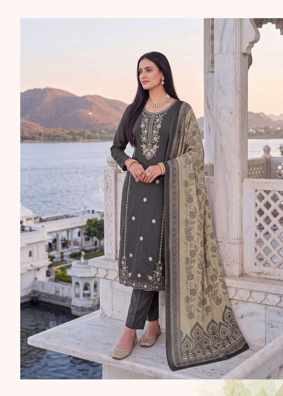 RAHI FAB RUHANI GUL 1 COTTON EMBROIDERY WORK SALWAR SUIT