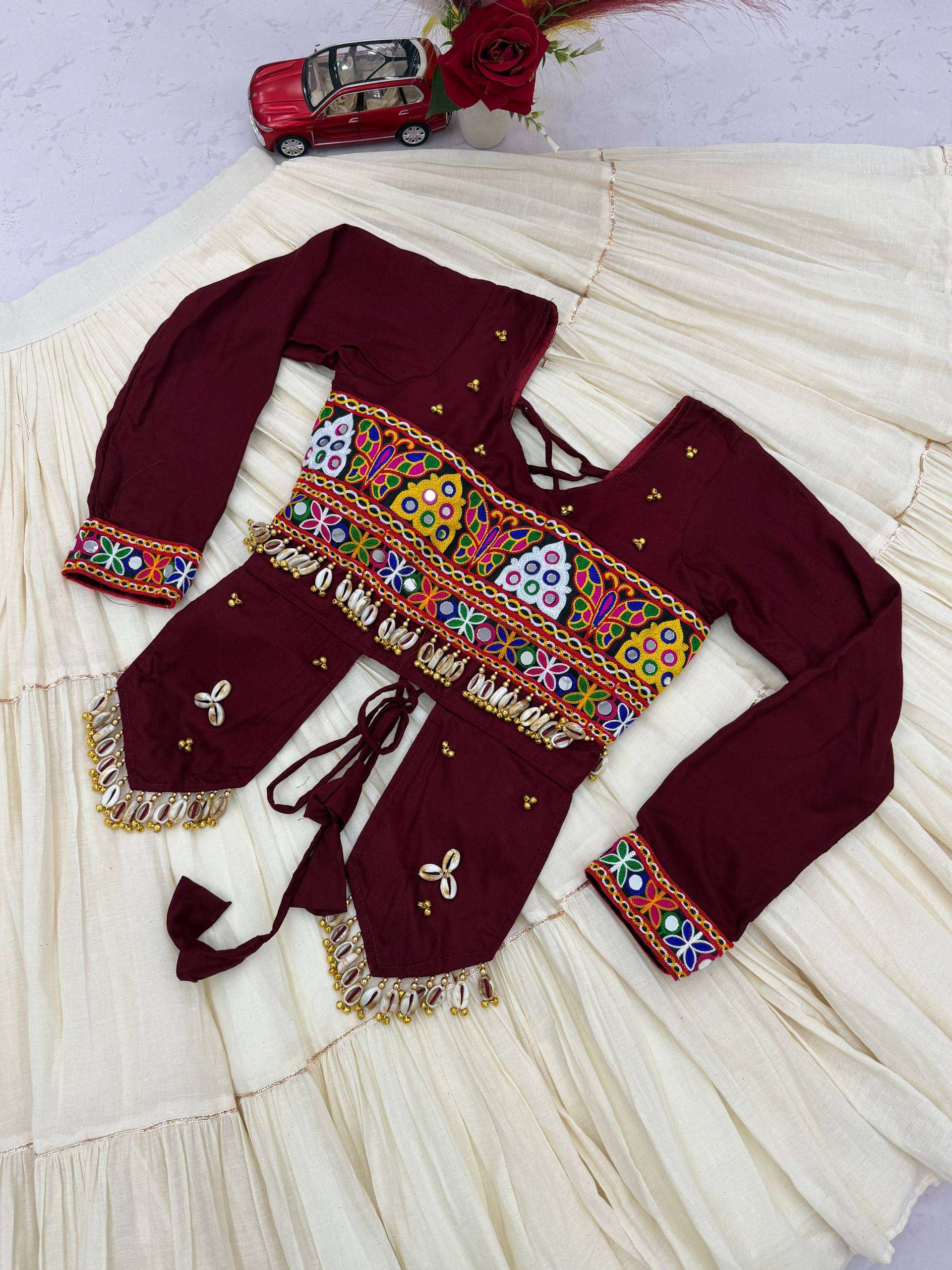 RAM 189 COTTON TRADITIONAL DESIGNER WORK SPECIAL NAVRATRI WEAR LEHENGA CHOLI COLLECTION 